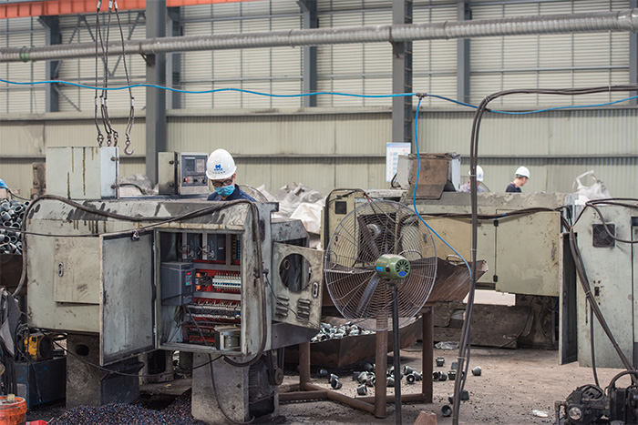 衡水网架配件-锥头加工车间