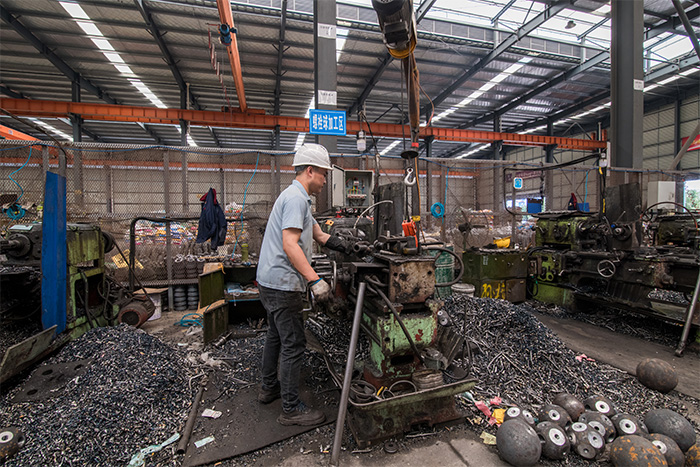 衡水网架配件-螺栓球加工车间